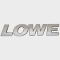 Lowe Boat Raised Decal Front Gate Silver by Lowe