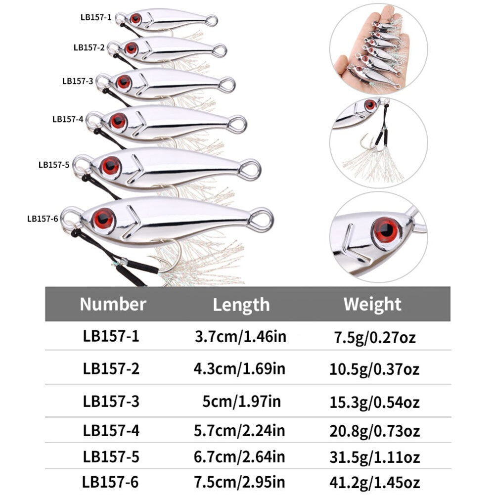 Holographic Spoon Jigs for Fishing