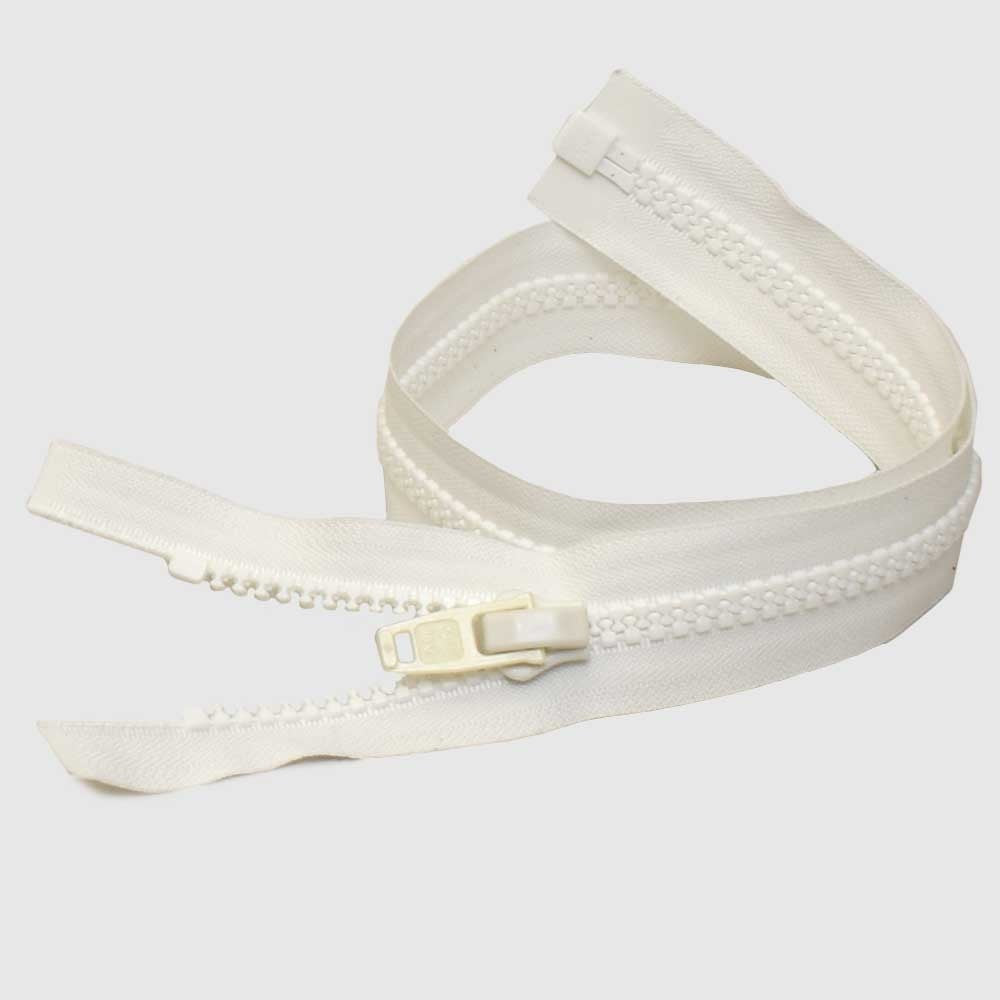 YKK Fastening Boat Zipper White by YKK