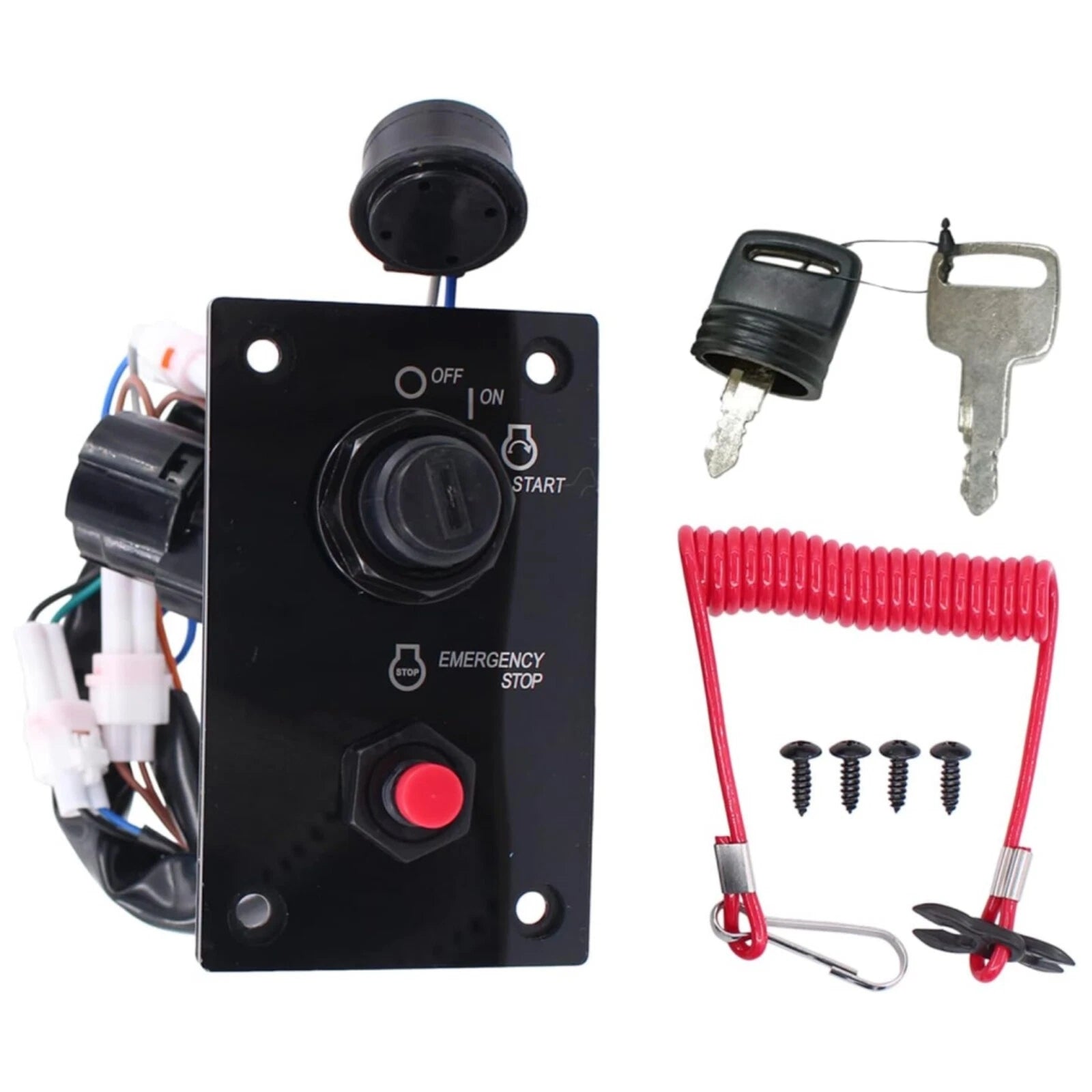Outboard Dual Ignition Key Switch Panel For Suzuki Outboard Engine