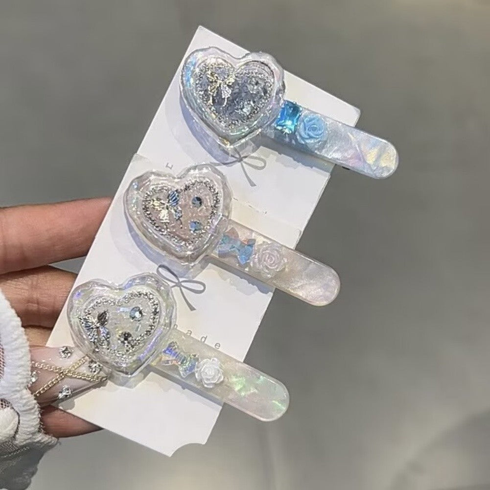 Crystal Duckbill Hair Clips for Women