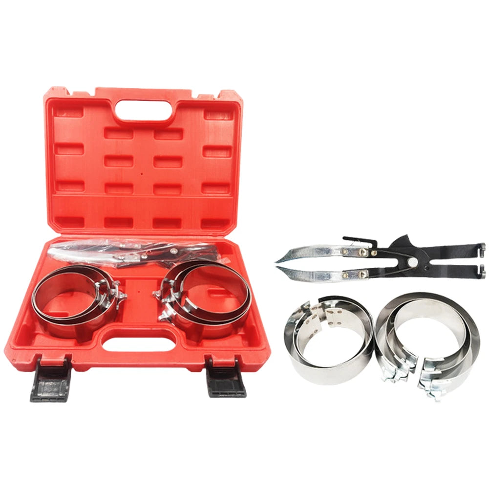 Ring Compressor Tool Kit 7pcs For Automotive Cylinder Bore And Piston