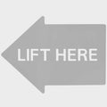 Arrow Decal Marquis Boat Lift Here by Marquis