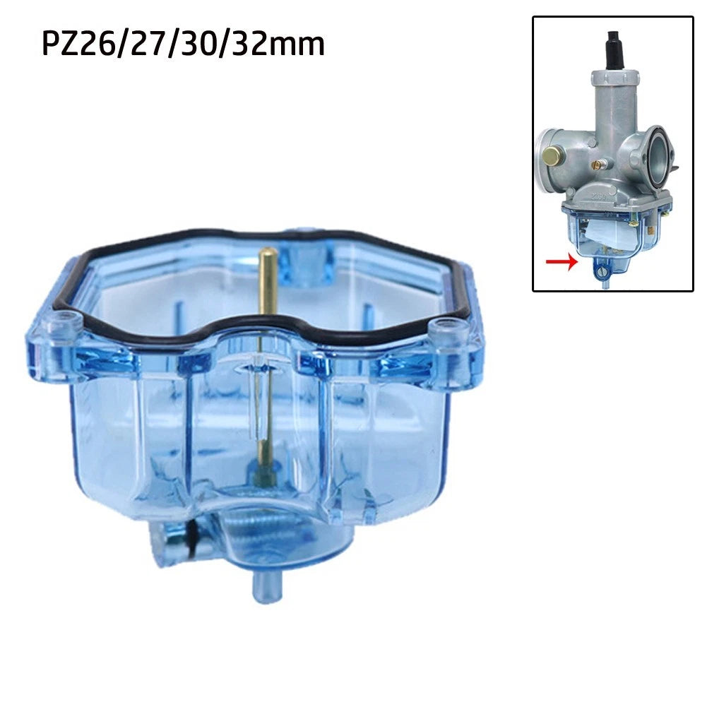 Blue Transparent Clear Carburetor Carb For Pz26 Pz27 Pz30 Pz32 High