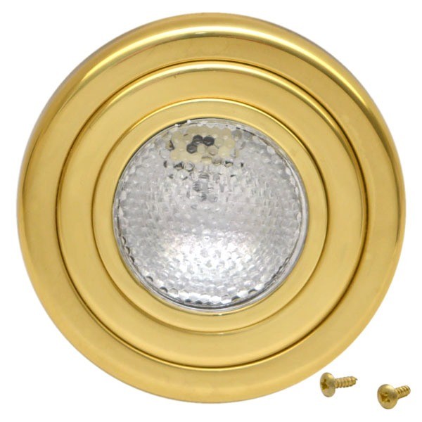 ITC Marine Boat Overhead Light Rinker Brass by ITC Marine