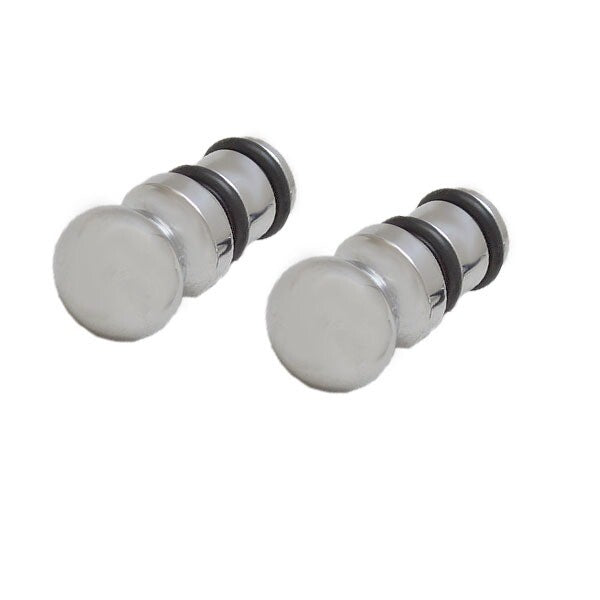 Carver Boat Rail End Caps 10-384 1 3/8 x 1/2 Inch Steel (Pair) by Carver