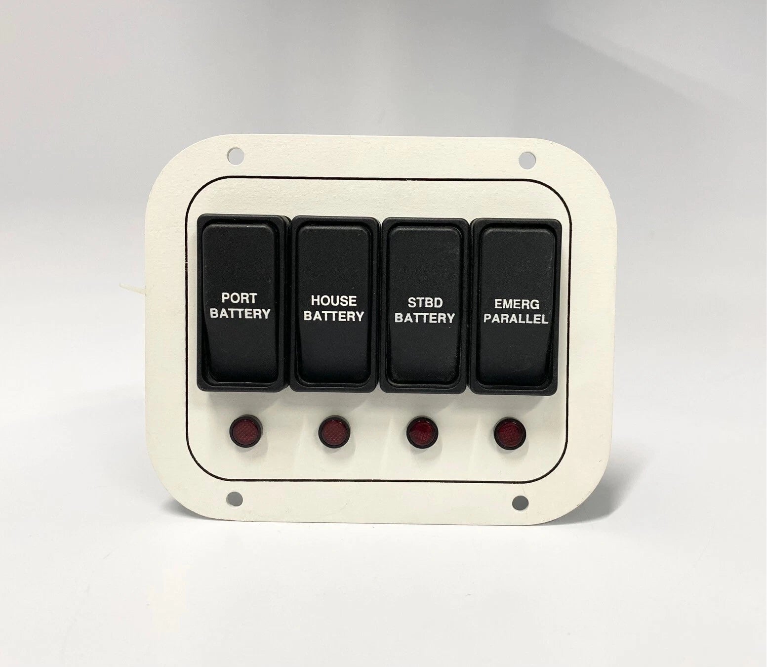 4 Button Marine Battery Switch Panel , Carling V2d1 , 20V , 5.25 X