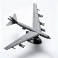 Diecast Alloy B-52h Stratofortress Heavy Bomber 1/200 Model Stand