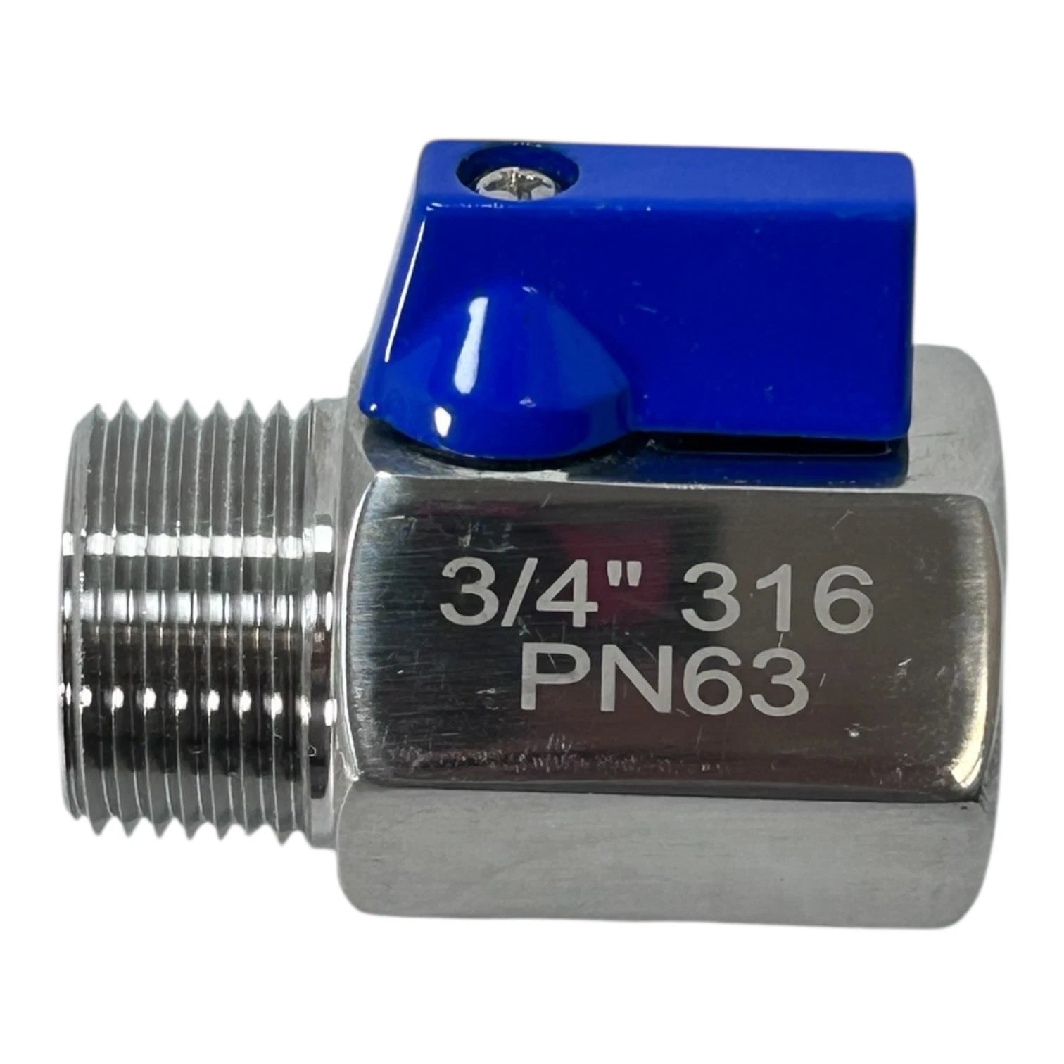 Durachoice Vbsm2-075, 316 Stainless Steel Pn63 Mini Ball Valve 3/4''
