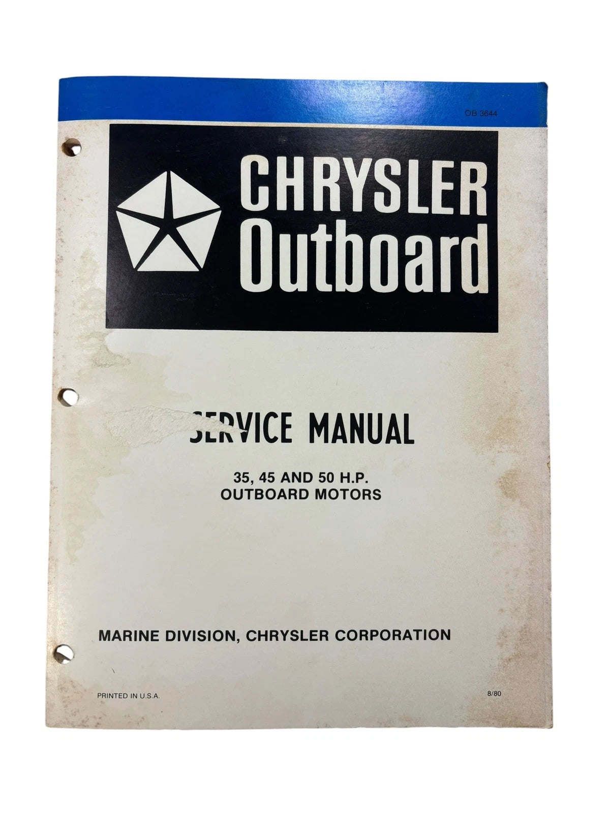 Chrysler Outboards Ob3644, 35/45/50 Hp Outboard | Hook & Hull Co