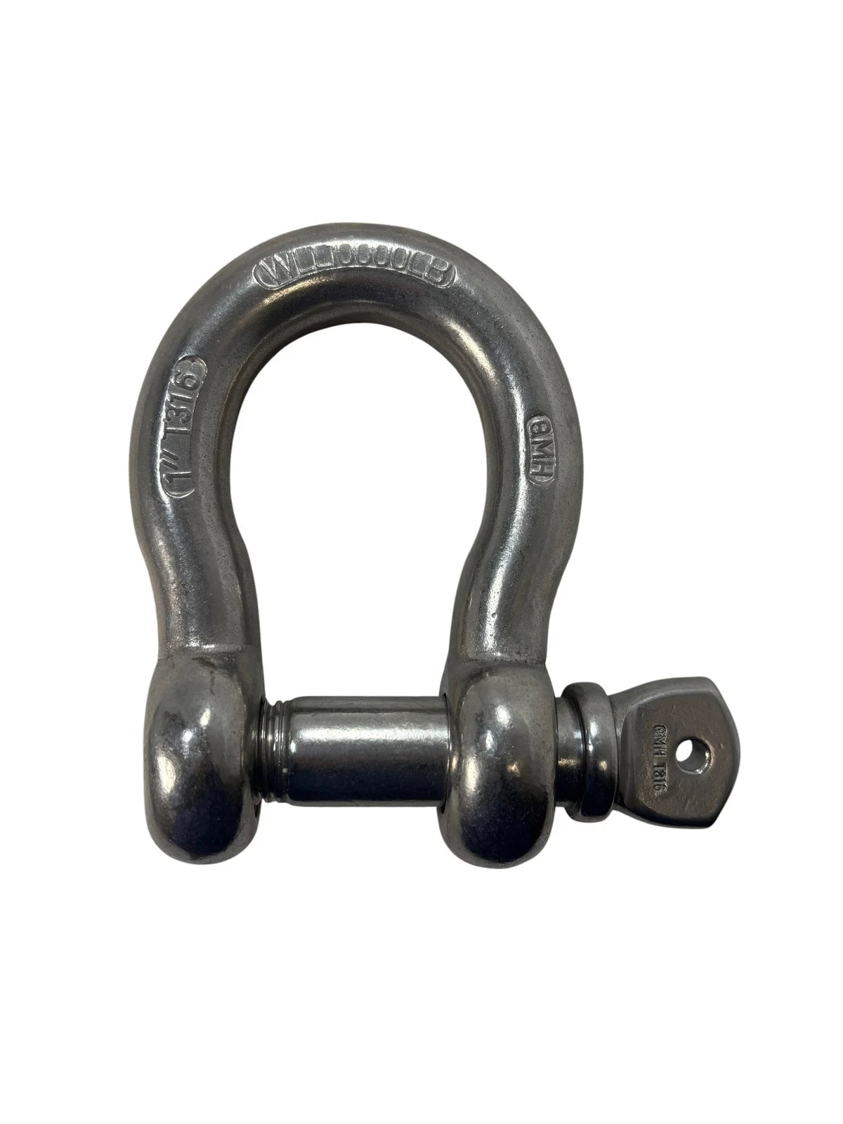 Boat Anchor Shackle, 1" T316 Stainless Steel Wll 10,000 Lb - New