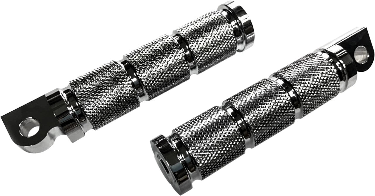 Harddrive Rider Footpegs Retro Chrome 1986-2017 V-twin Floorboards