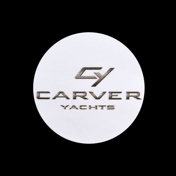 Carver Yachts Boat Steering Wheel Decal 8117404 Gray Vinyl by Carver Yachts