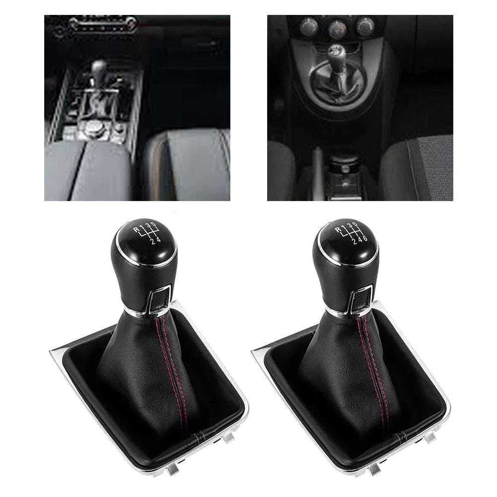 Stylish Leather Shift Knob With Boot Cover For Golf 7 Mk7 2013 2018