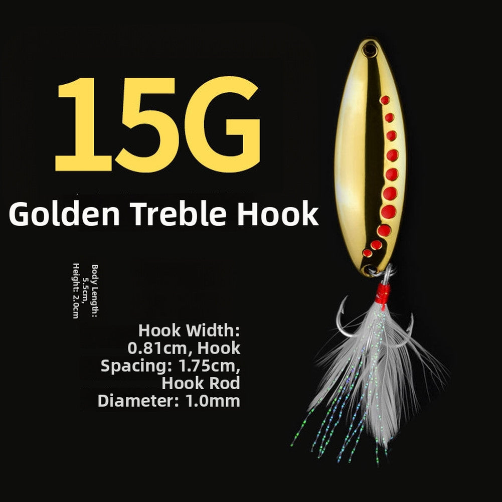 Leech Spinner Artificial Bait Zinc Alloy Hook