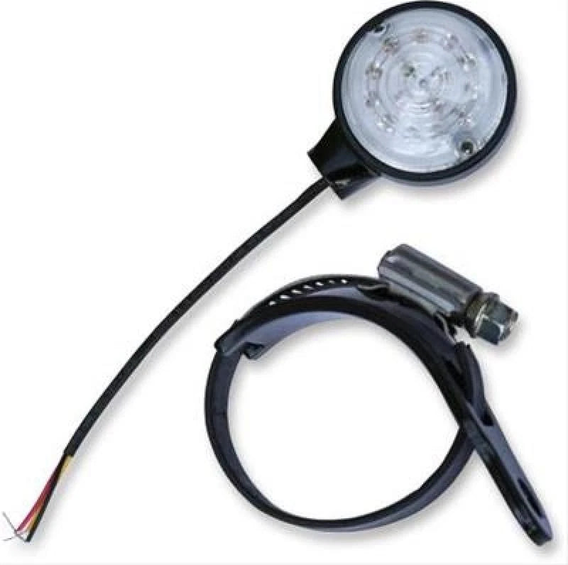 Burly Brand Led Turn Signals Fork Mount Black/amber For Powersports 2