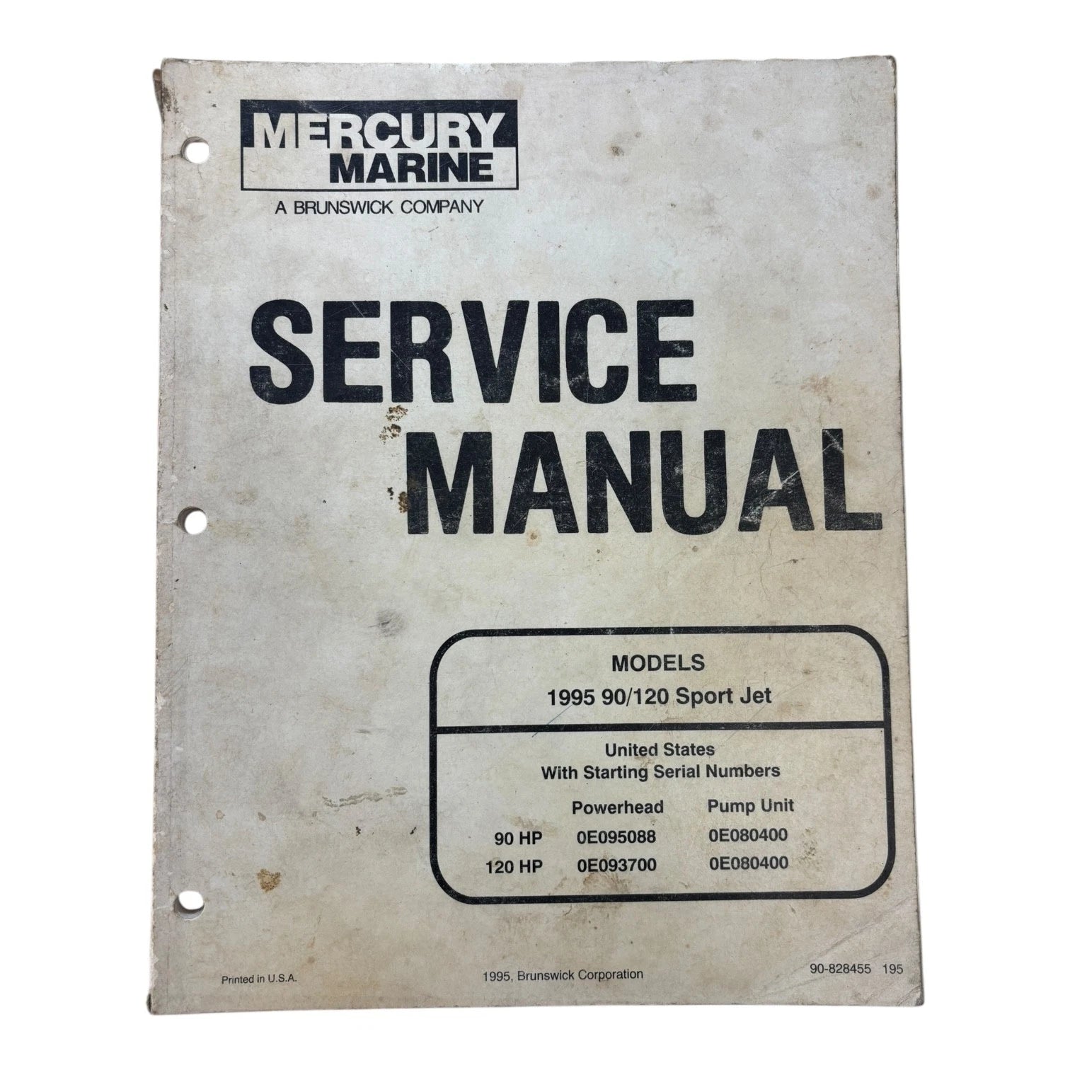 Mercury Marine 90-828455, 90/120 Sport Jet Service | Hook & Hull Co