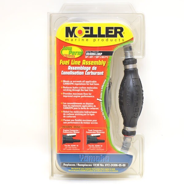 Fuel Line Assembly Moeller 034394-10LP Yamaha by Moeller