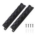 1 Pair Fishing Rod Rack Wall Mount Horizontal Holder For 6 Rods