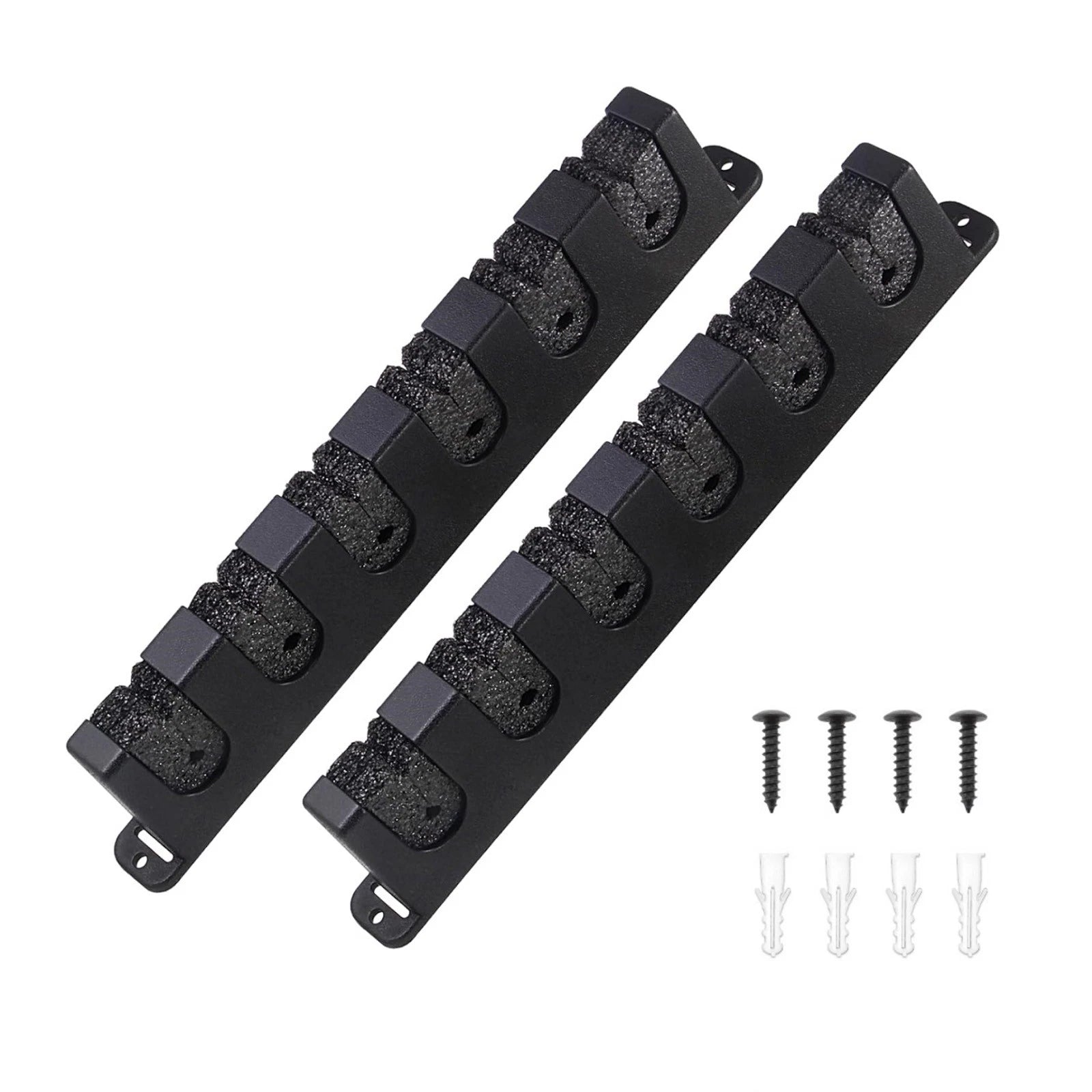 1 Pair Fishing Rod Rack Wall Mount Horizontal Holder For 6 Rods