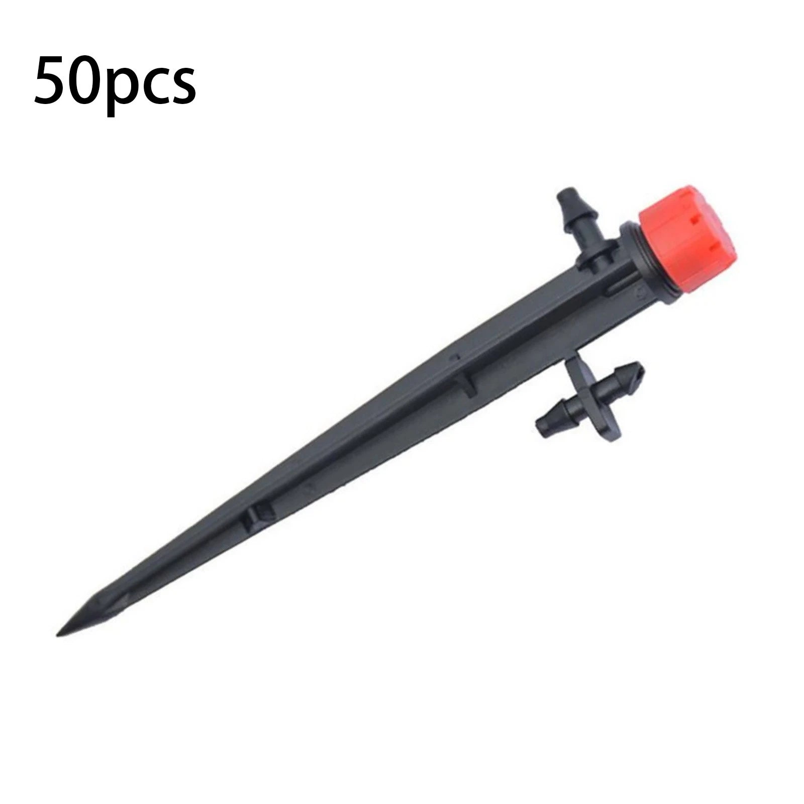 50pack Adjustable Water Flow Irrigation Dripper Nozzle Stake Emitter