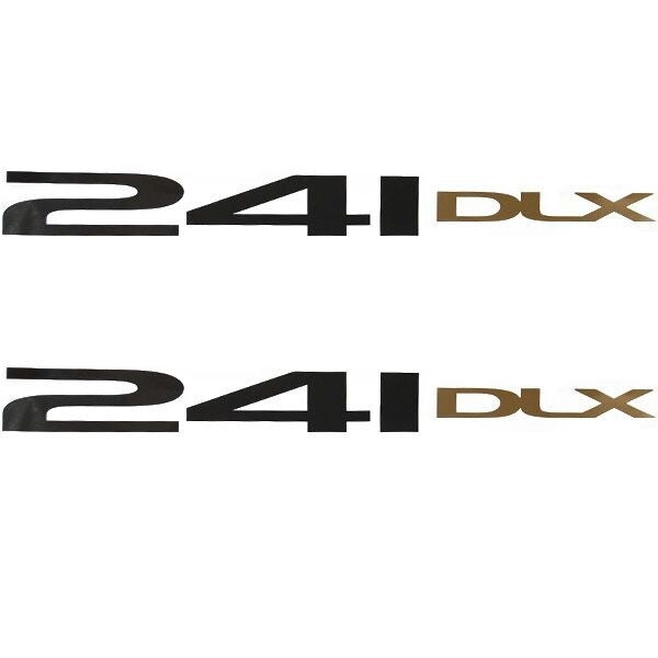 Decals Fisher 241 DLX Black Gold Stickers by Fisher
