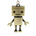 1*cute Movable Metal Robot Keychain Keyring Key Chain Ring Bag Purse