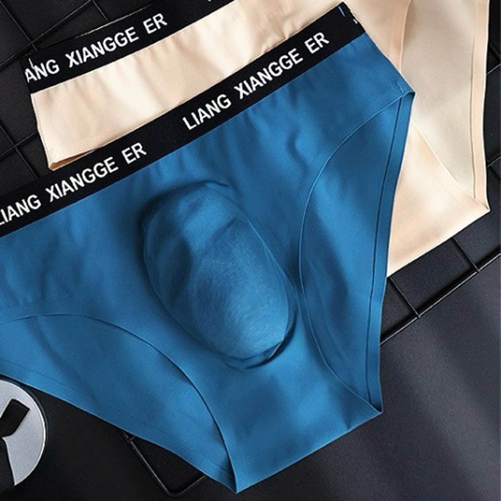 Ice Silk Briefs 3D Bulge Pouch Quick Dry