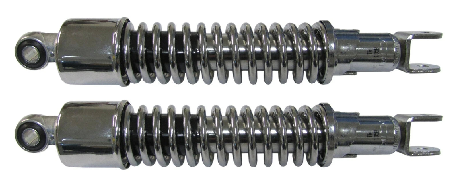 Shock Absorbers Rear Chrome For Yamaha Yb 100 1982 (100 Cc)