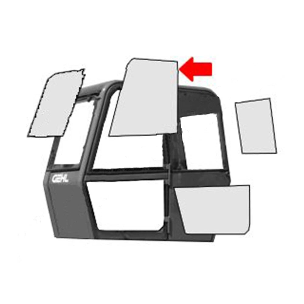 L500967 Upper Door Glass Fits Gehl Industrial Dl6h Dl6l Dl8h Dl8l