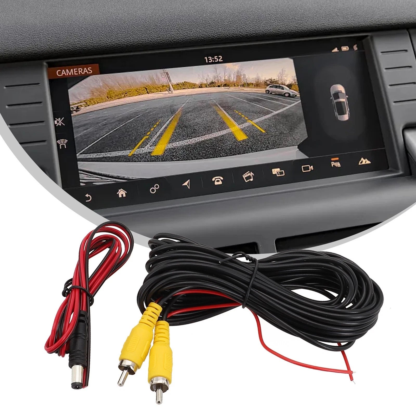 Car Video Extension Cable Parts For Rear View Backup Camera &Amp;