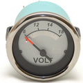 Volt Gauge Teleflex 69672F 2 Inch Silver White by Teleflex