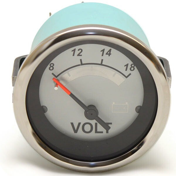 Volt Gauge Teleflex 69672F 2 Inch Silver White by Teleflex