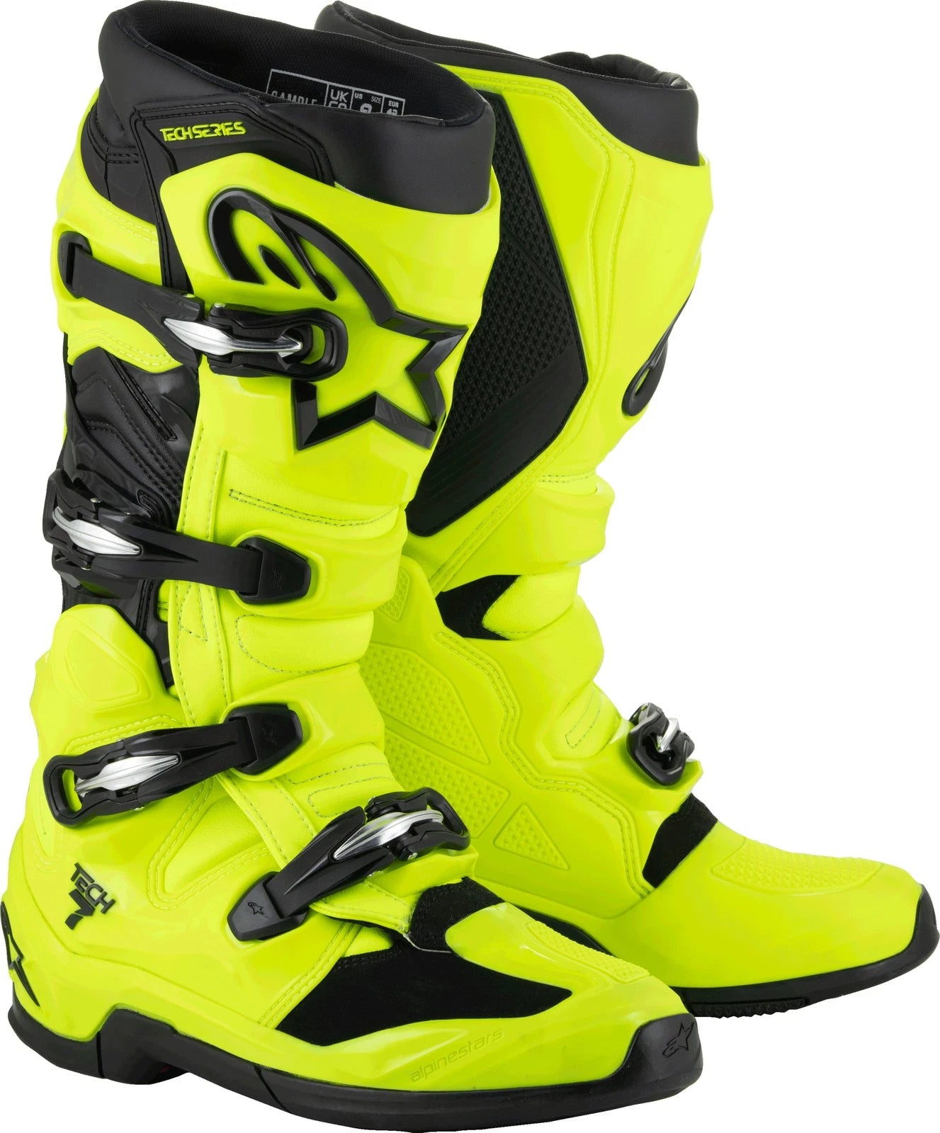 Alpinestars Tech 7 Off-road Boots Us 7 Fluorescent Yellow/black