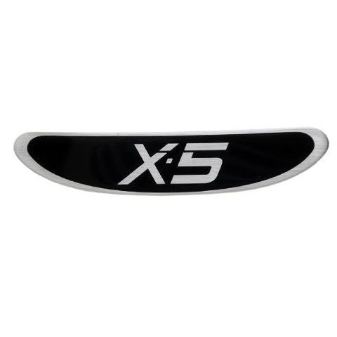 Nitro Boat Raised Decal X-5 Black / Silver 8 1/8 Inch by Nitro