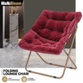 Red Foldable Saucer Accent Chair