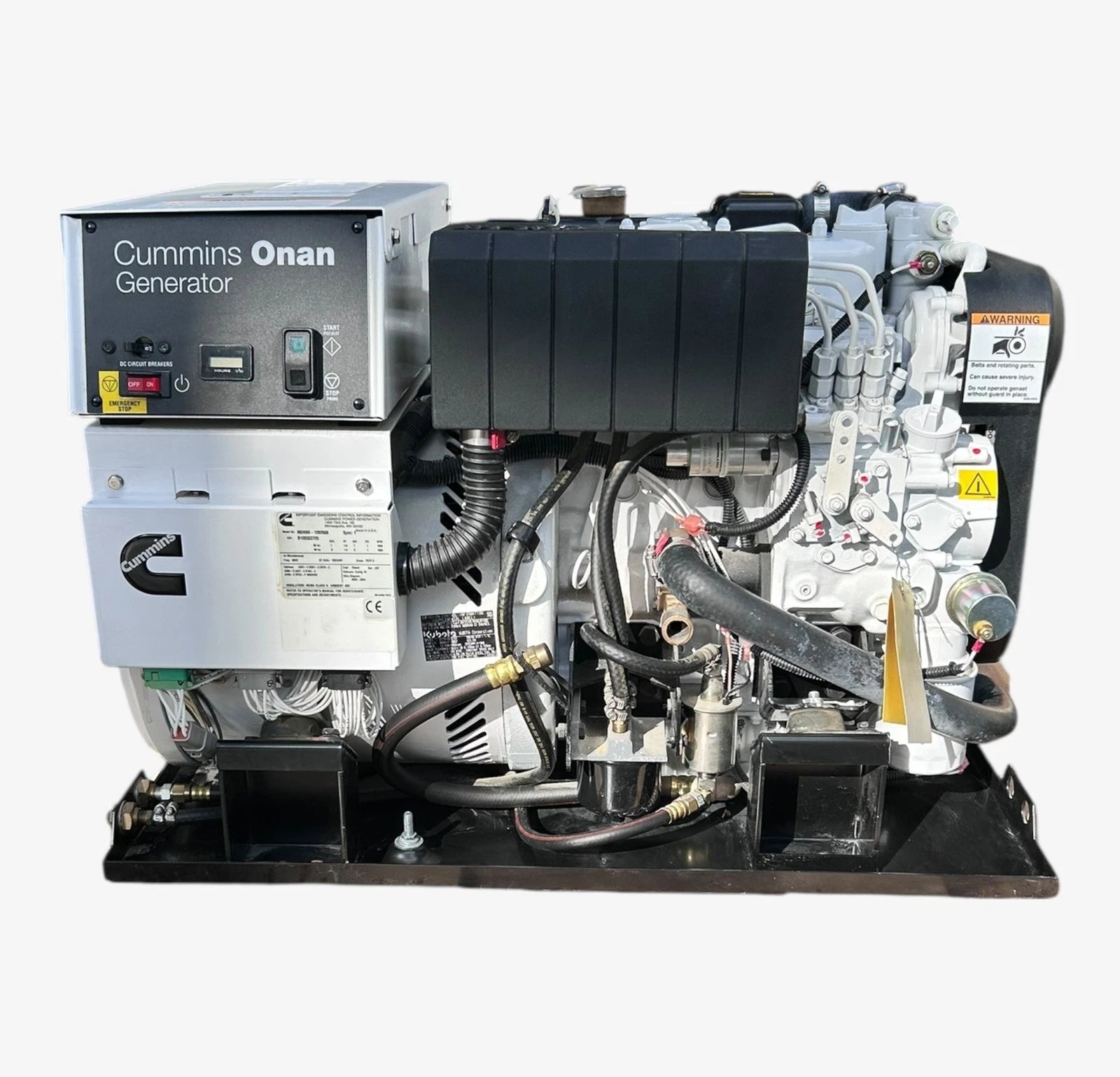 Cummins Onan Mdkbk, Marine Generator, Kubota D1105 Diesel, 9kw 60hz