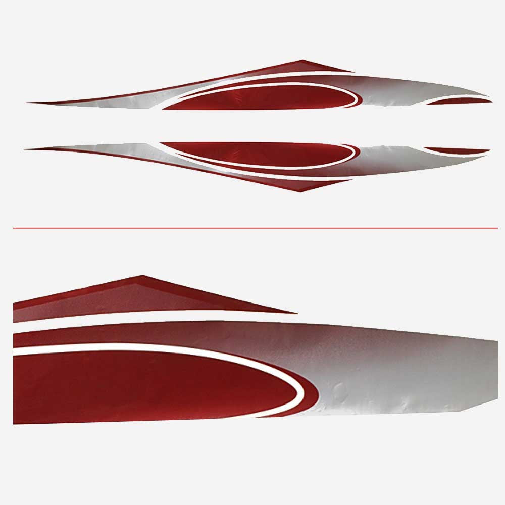 Larson Boat Graphic Decals Red Sticker Set of 2 by Larson