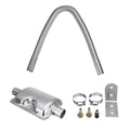 Exhaust Pipe Hose 60cm Silencer Stainless Steel Car Parking Air