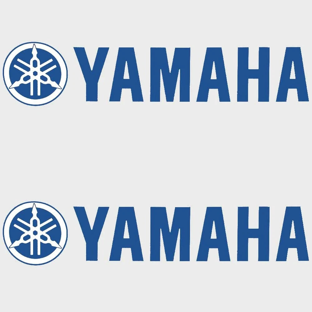 Yamaha Boat Graphic Decal F1cu411410 | Blue Logo Stickers (Pair)