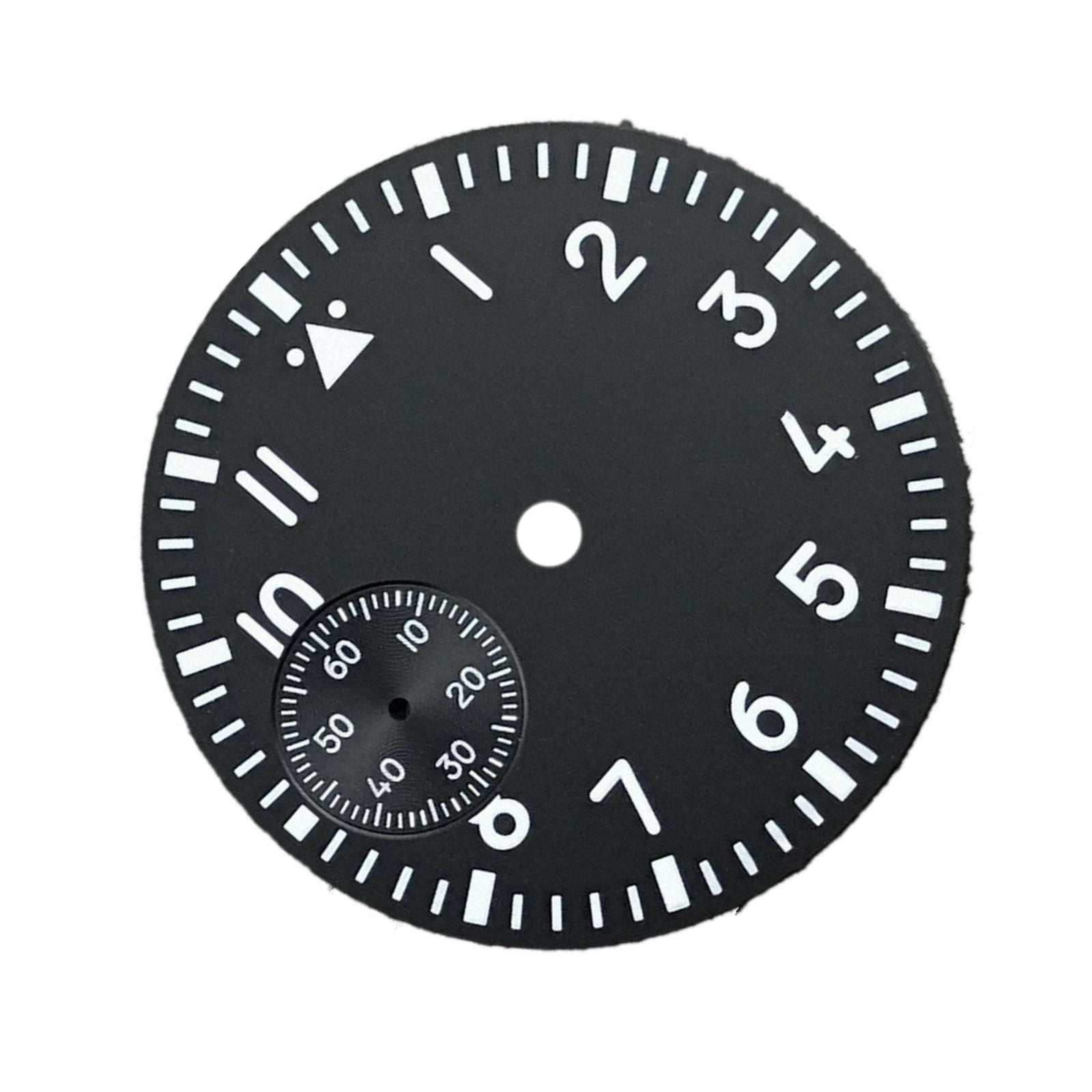 37mm Green Luminous Watch Dial Second @9 Replace For Eta 6497 St3600