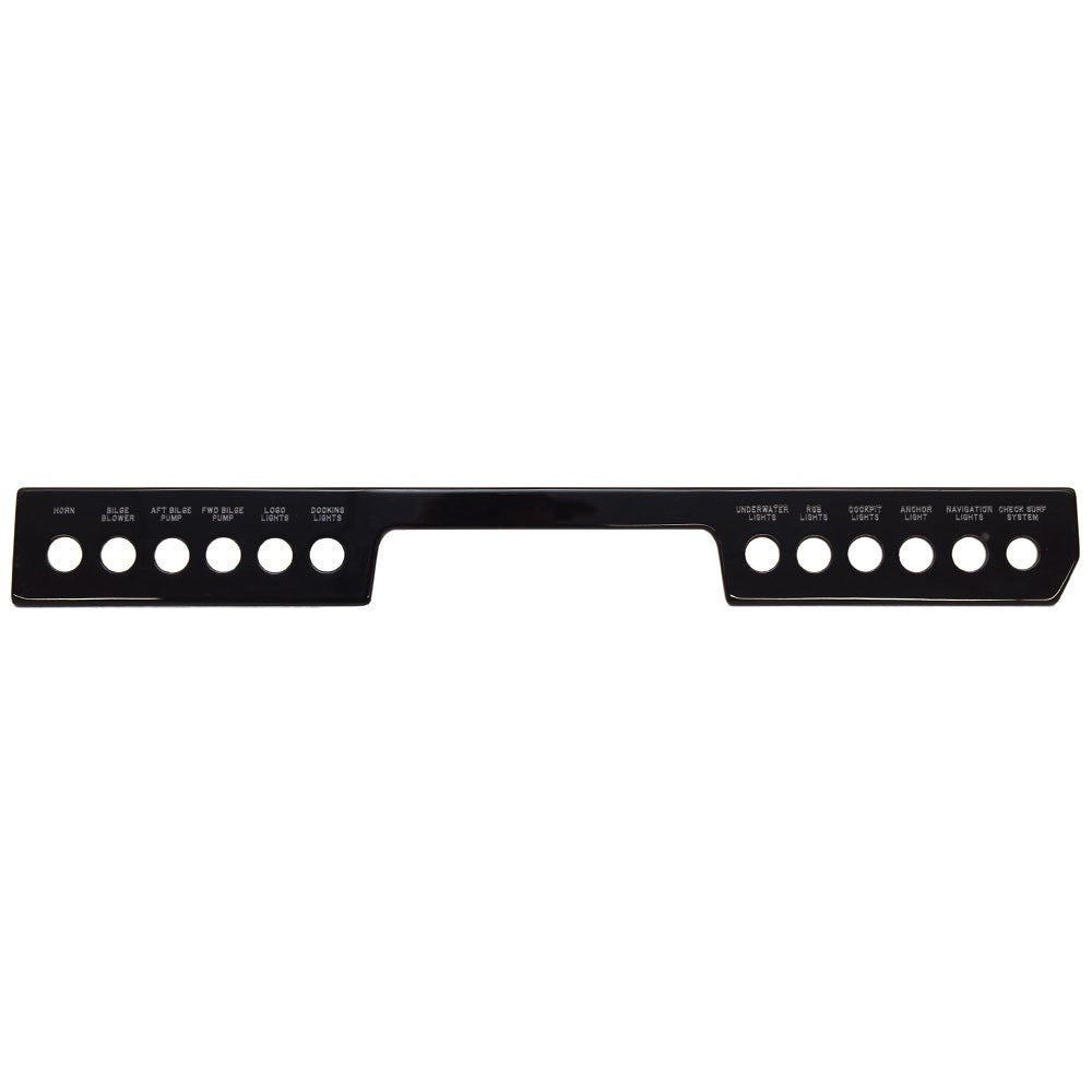 Cobalt Boat Blank Button Panel Glossy Black by Cobalt