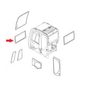 T396405 Front Lower Windowpane Fits John Deere Compact Excavator