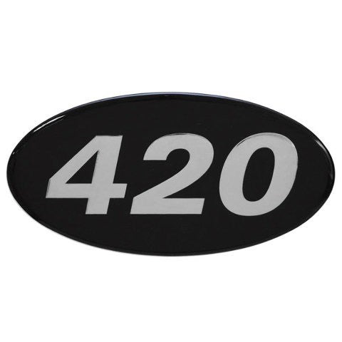 Rinker Boat Brand Decal Sticker 420 Silver Black by Rinker