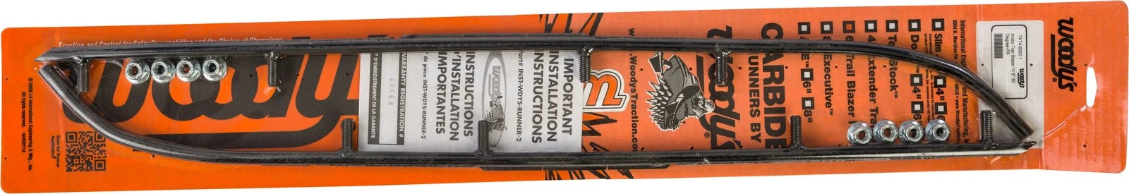 Woodys 6-inch Carbide Runners For Arctic Cat Snowmobiles 1994-1998
