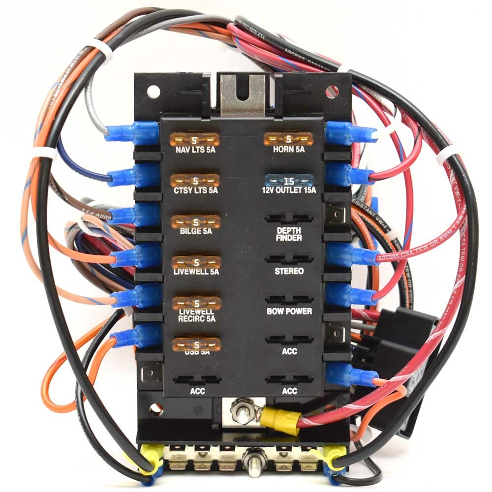 Fuse Block 14-Position Panel Lund by Lund