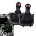 Gear Shift Lever Knob Leather Boot Cover For Golf For Jetta 5 And 6