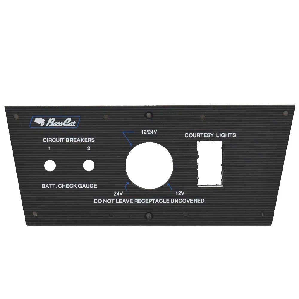 Bass Cat Boat Blank Bow Panel B-447 | W/ Trolling Receptacle Cutout