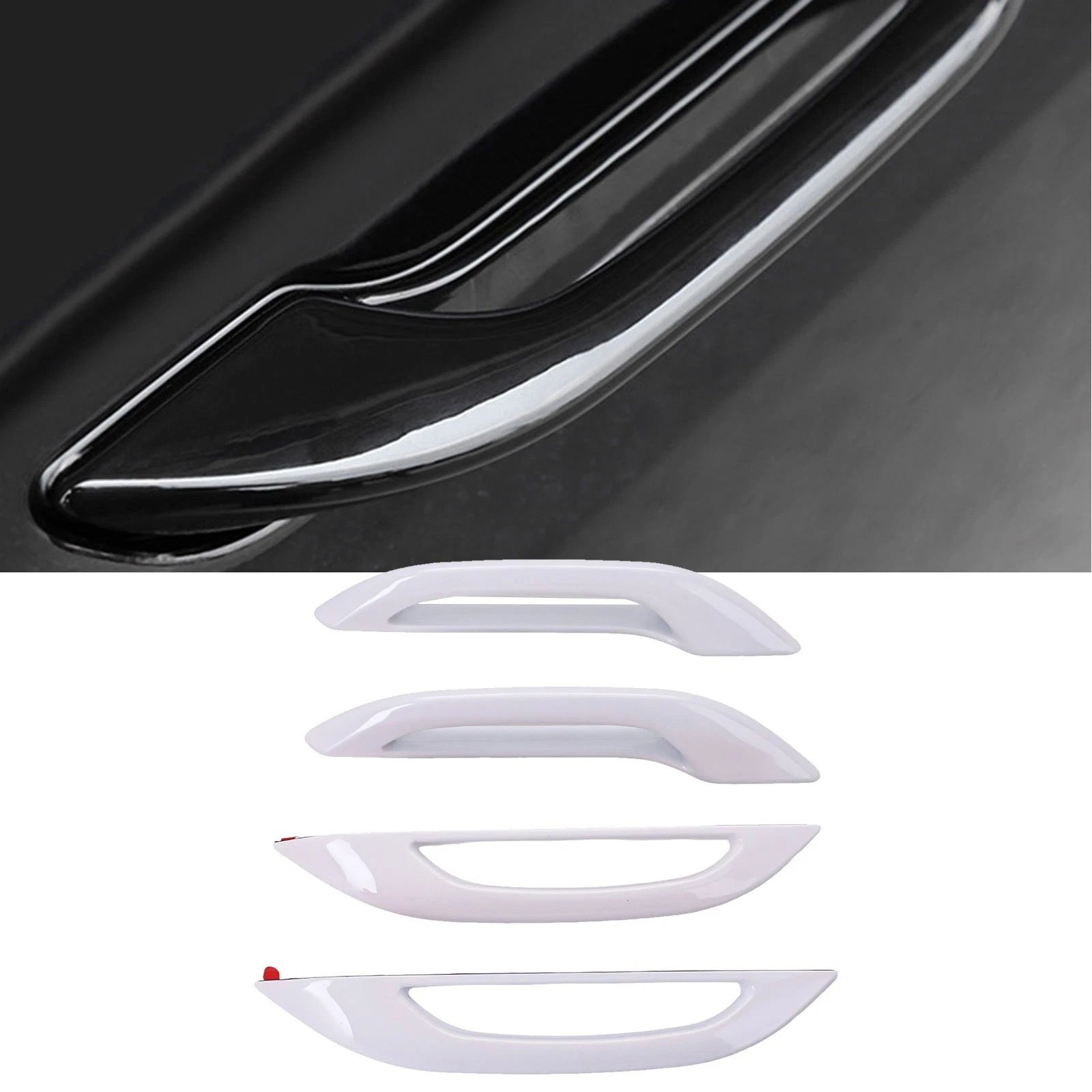 For Tesla Model Compatibility Outside Door Handle Trim Covers Set Of