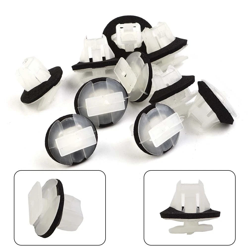 White & Black Clips Car For Moulding Plastic Side | Hook & Hull Co